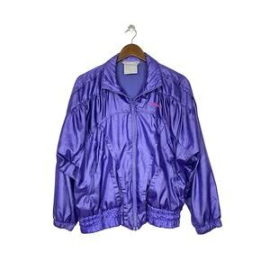 Adidas | Retro Vintage Purple Zip Up Windbreaker Track Jacket